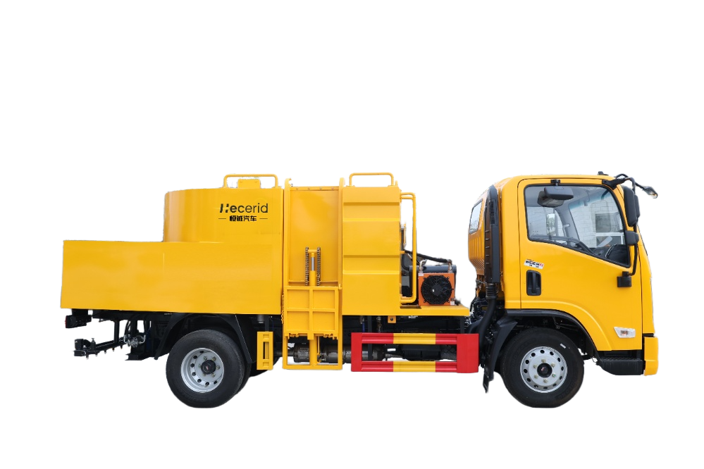 陕汽蓝牌（5.5m³）水泥净浆洒布车