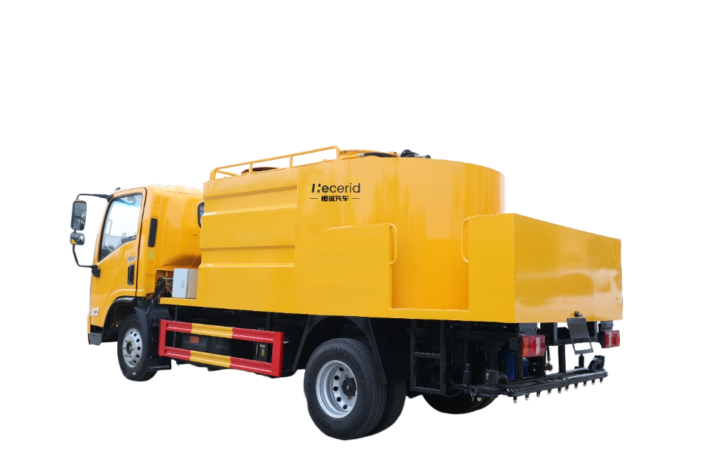 陕汽蓝牌（5.5m³）水泥净浆洒布车